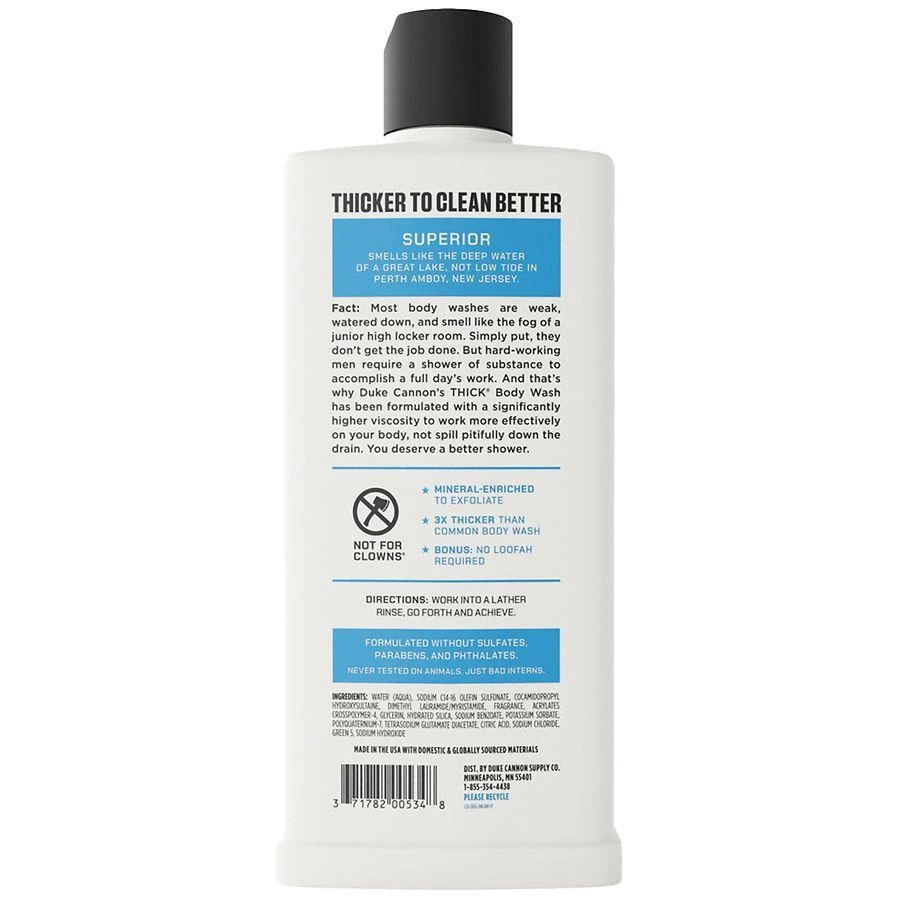 Duke Cannon Thick Body Wash Superior - Fresh Water + Citrus 2