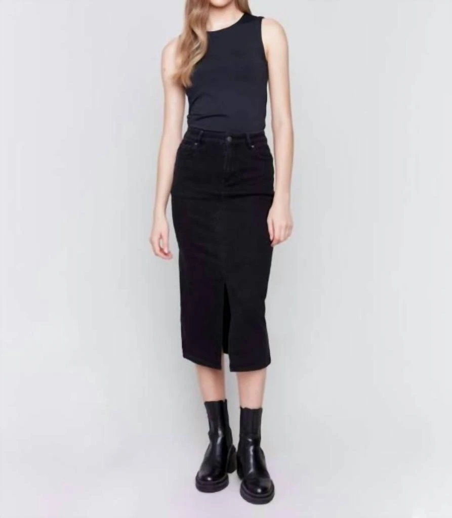 CHARLIE B Charlie B - Long Denim Midi Skirt 4