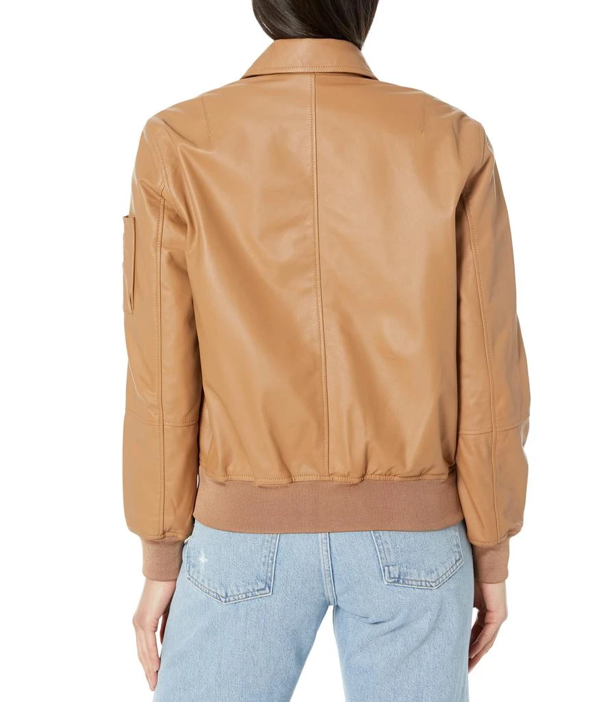 LAUREN Ralph Lauren Lambskin Bomber Jacket 2