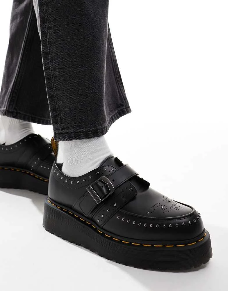 Dr. Martens Dr Martens Ramsey quad monk shoes in black leather 1