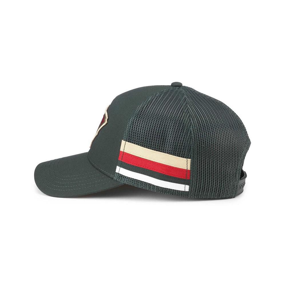 American Needle Men's Green Minnesota Wild HotFoot Stripes Trucker Adjustable Hat
