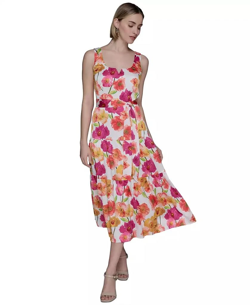 Karl Lagerfeld Paris Women's Floral-Print A-Line Dress 1