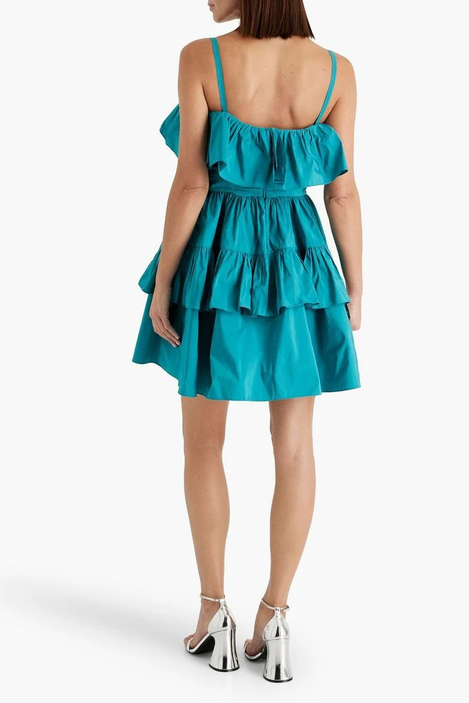 Zuhair Murad Crystal-embellished ruffled taffeta mini dress 3