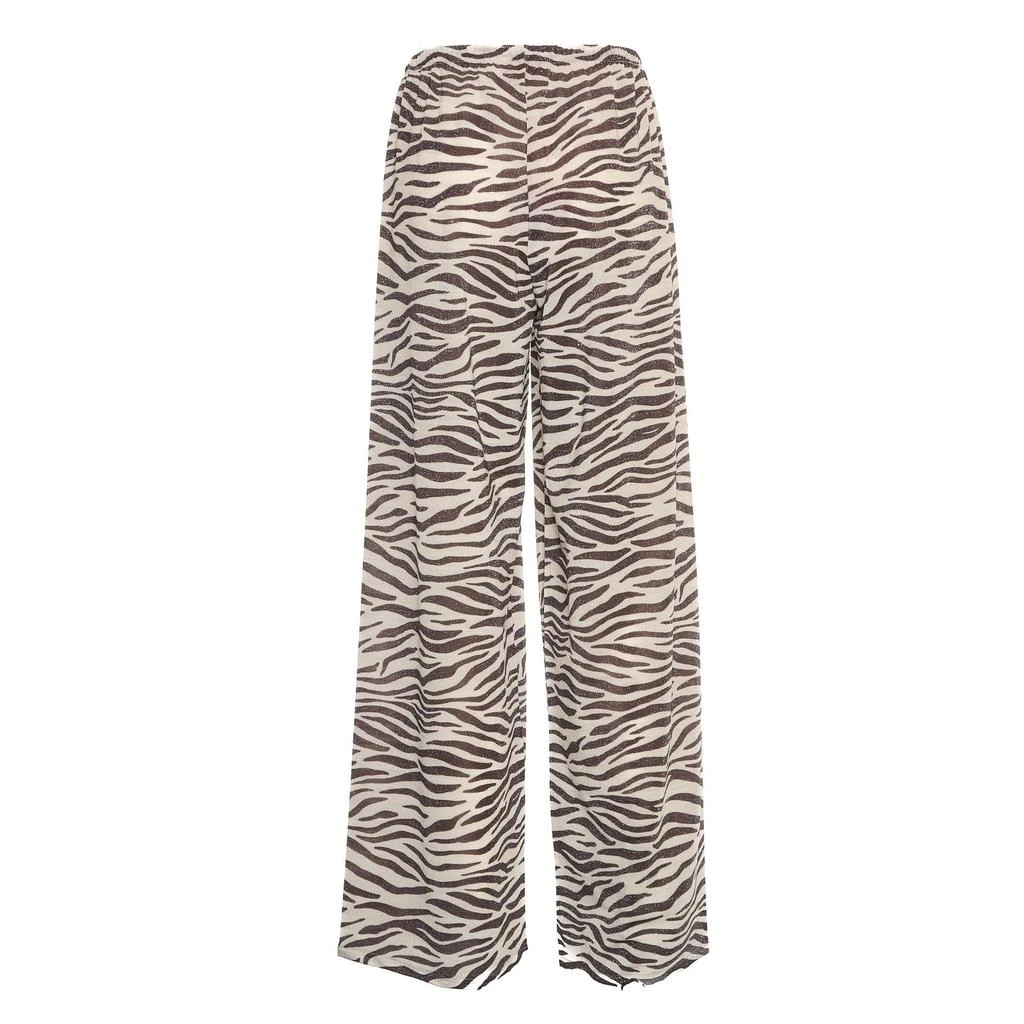 Mc2 Saint Barth Mc2 Saint Barth Amalia Zebra Lurex Wide-Leg Trousers 2