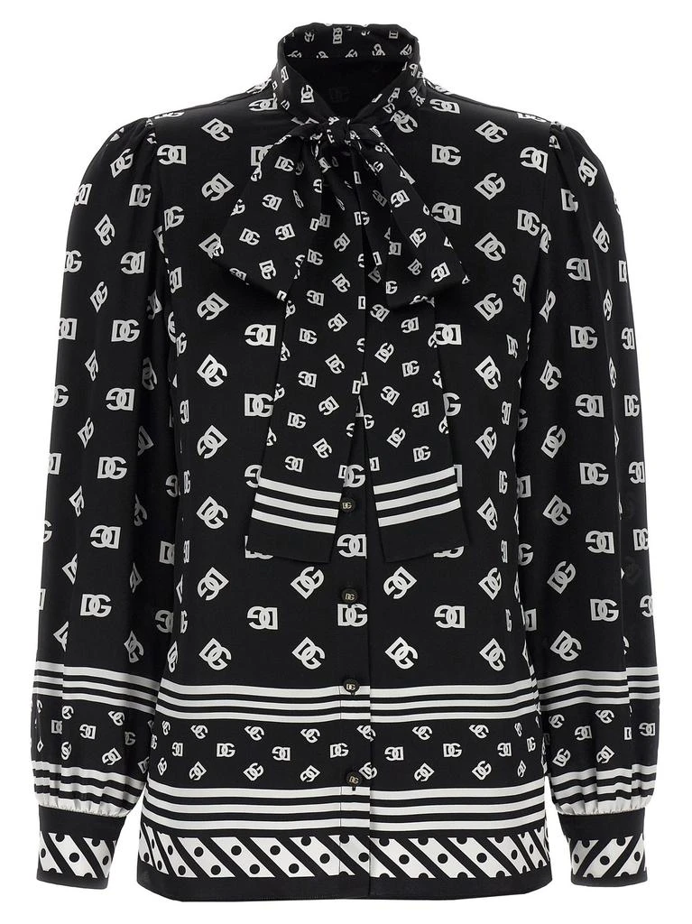 Dolce
Gabbana Dolce
Gabbana DG Printed Pussy-Bow Shirt from Cettire