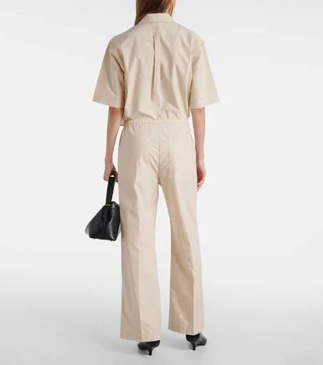 Totême High-rise cotton wide-leg pants 3
