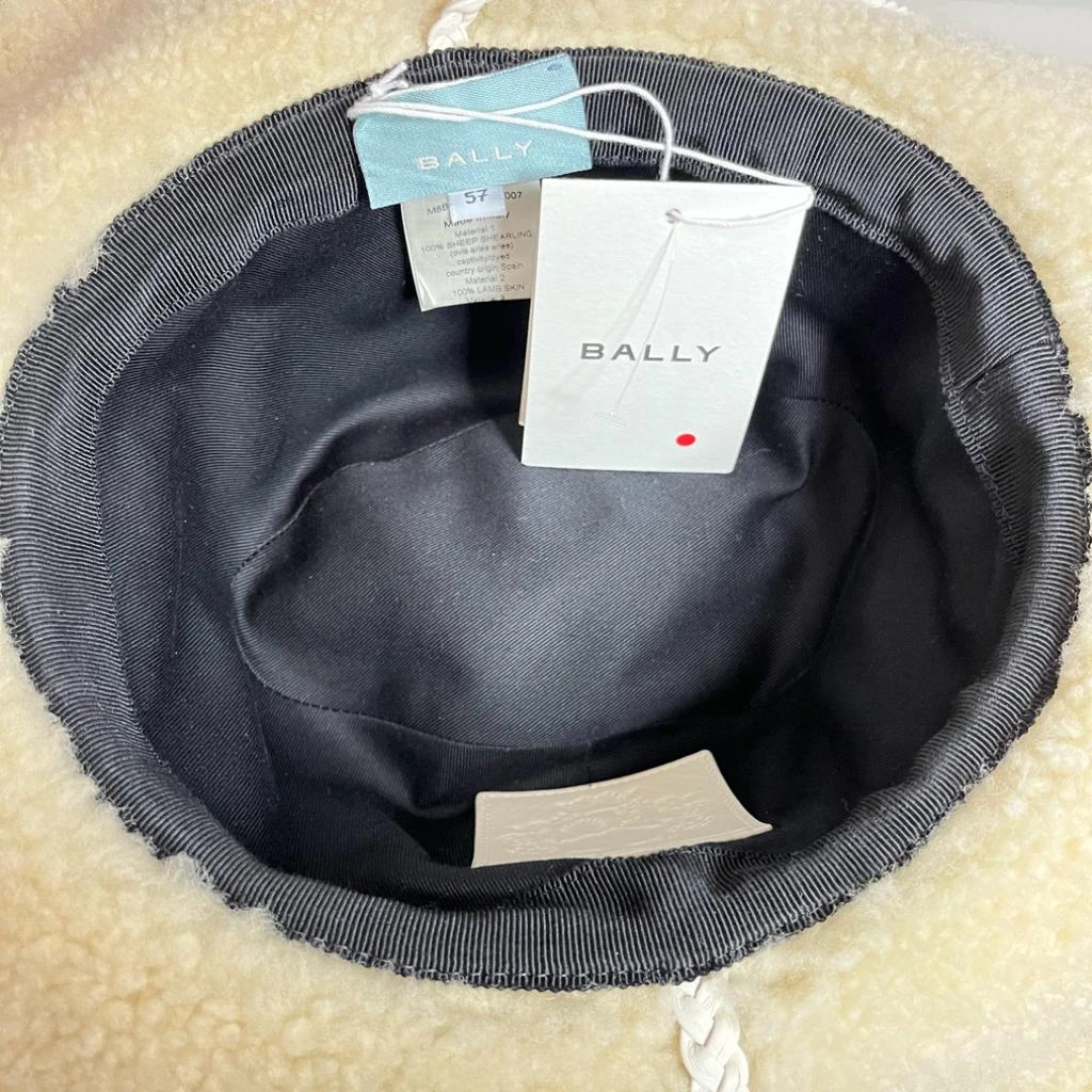 Bally 6302895 Bone Shearling Western Hat 4