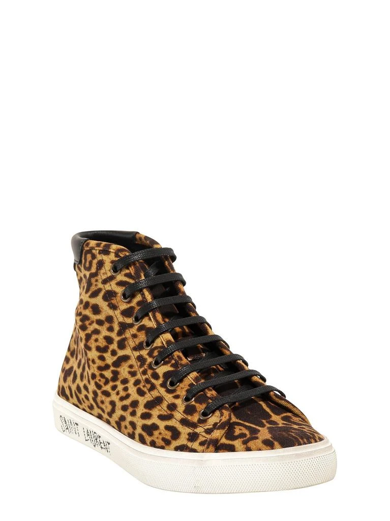 Yves Saint Laurent Saint Laurent Leopard Print High-Top Sneakers 2