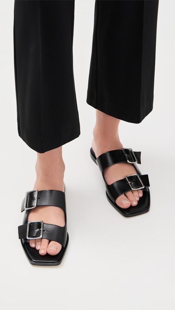 AEYDE Tonya Calf Leather Black Sandals