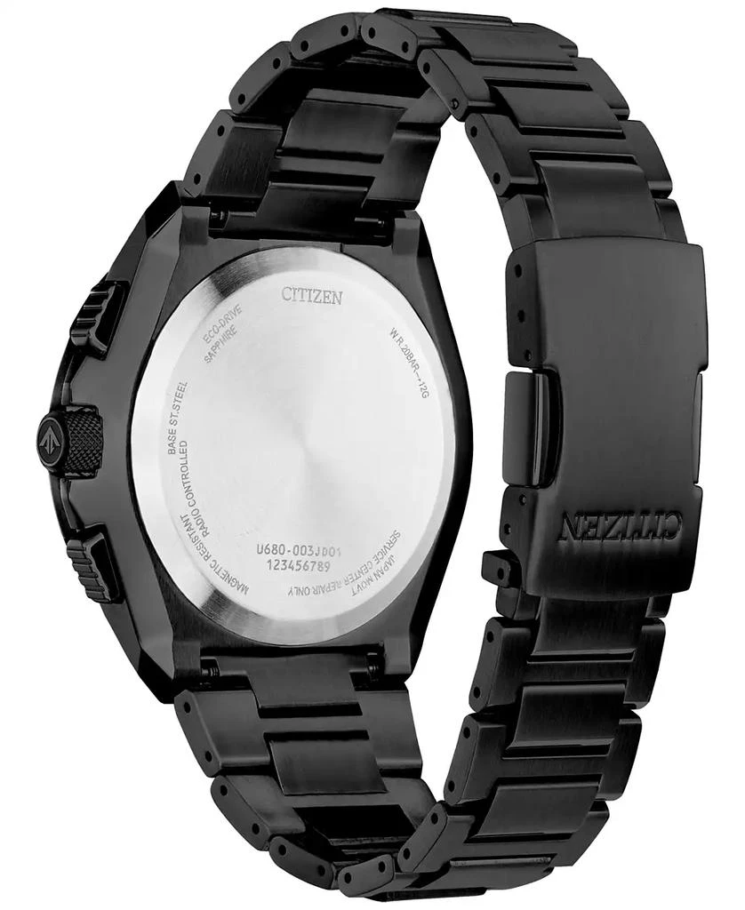 Citizen Eco-Drive Men's Chronograph Promaster Air Skyhawk Black-Tone Stainless Steel Bracelet Watch 46mm 3