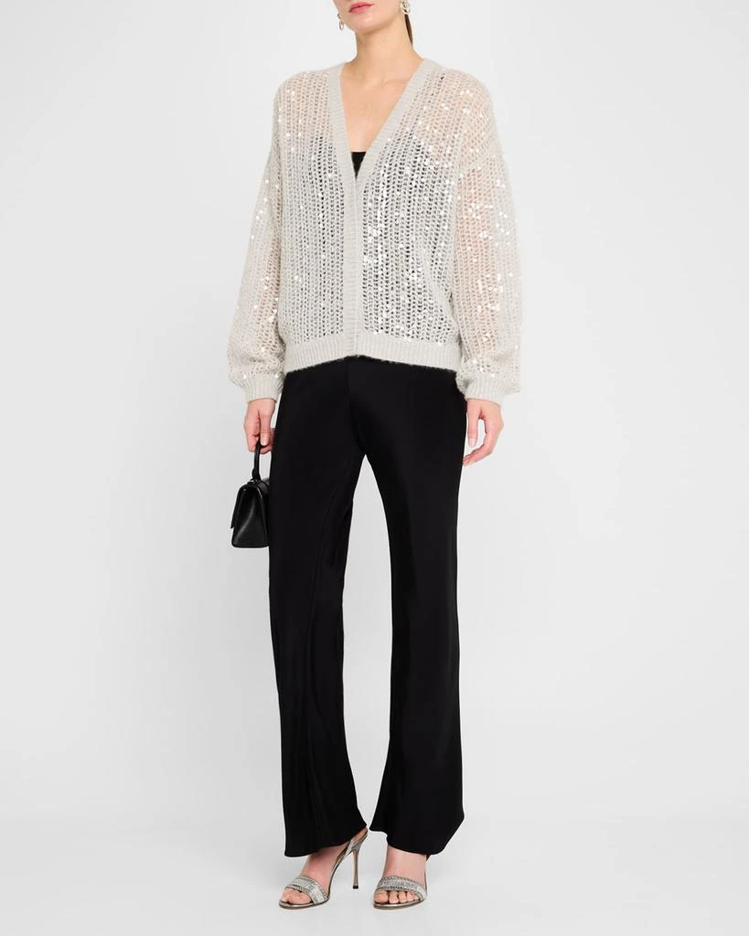 TSE Cashmere Cashmere Open-Weave Sequin Cardigan 2