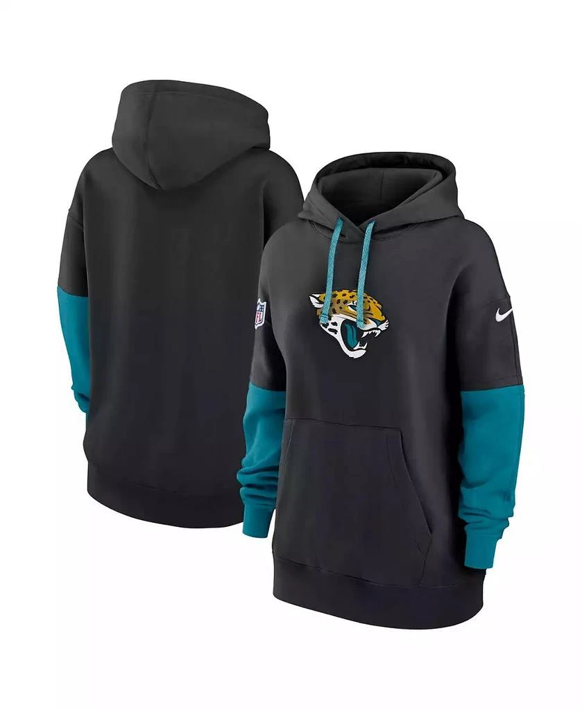 NIKE Women's Black Jacksonville Jaguars 2024 Sideline Essential Fleece Pullover Hoodie 1