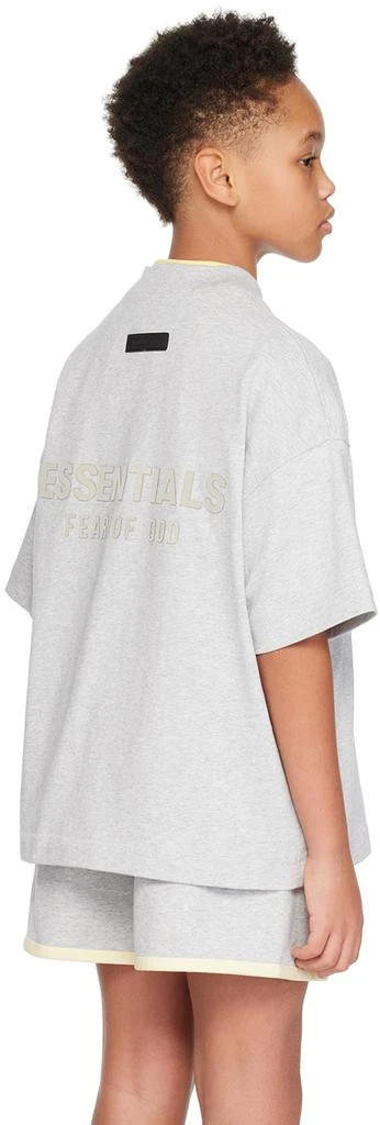 Essentials Kids Gray V-Neck T-Shirt 3
