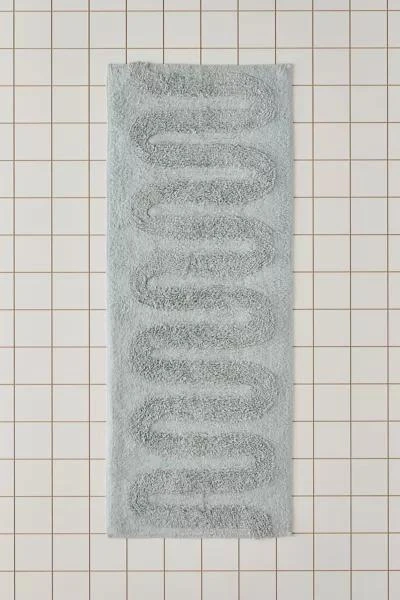 Urban Outfitters Looped Squiggle Runner Tufted Bath Mat 2
