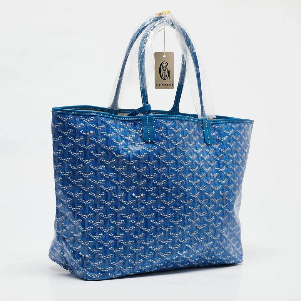 Goyard Goyard Blue Goyardine Coated Canvas and Leather Saint Louis PM Tote 3