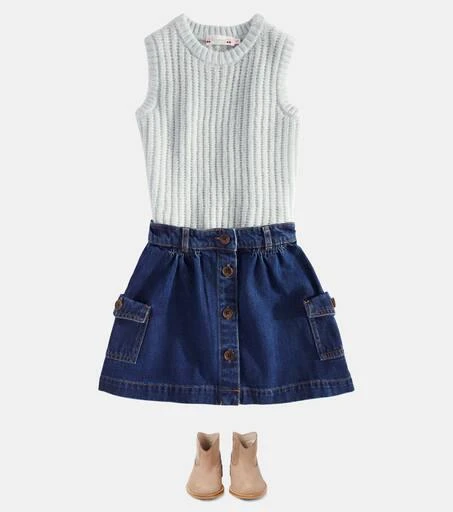 Bonpoint Génèse denim skirt 2