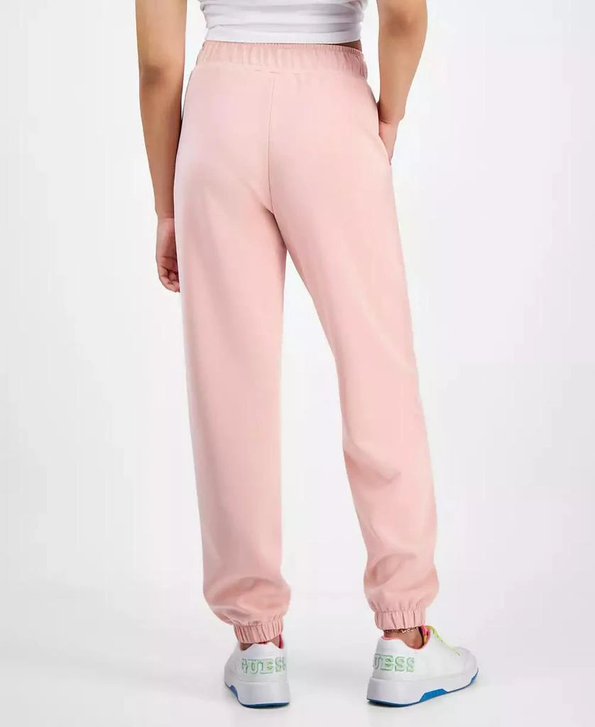 GUESS Women's Olympe Seam-Front Logo-Charm Jogger Pants 2