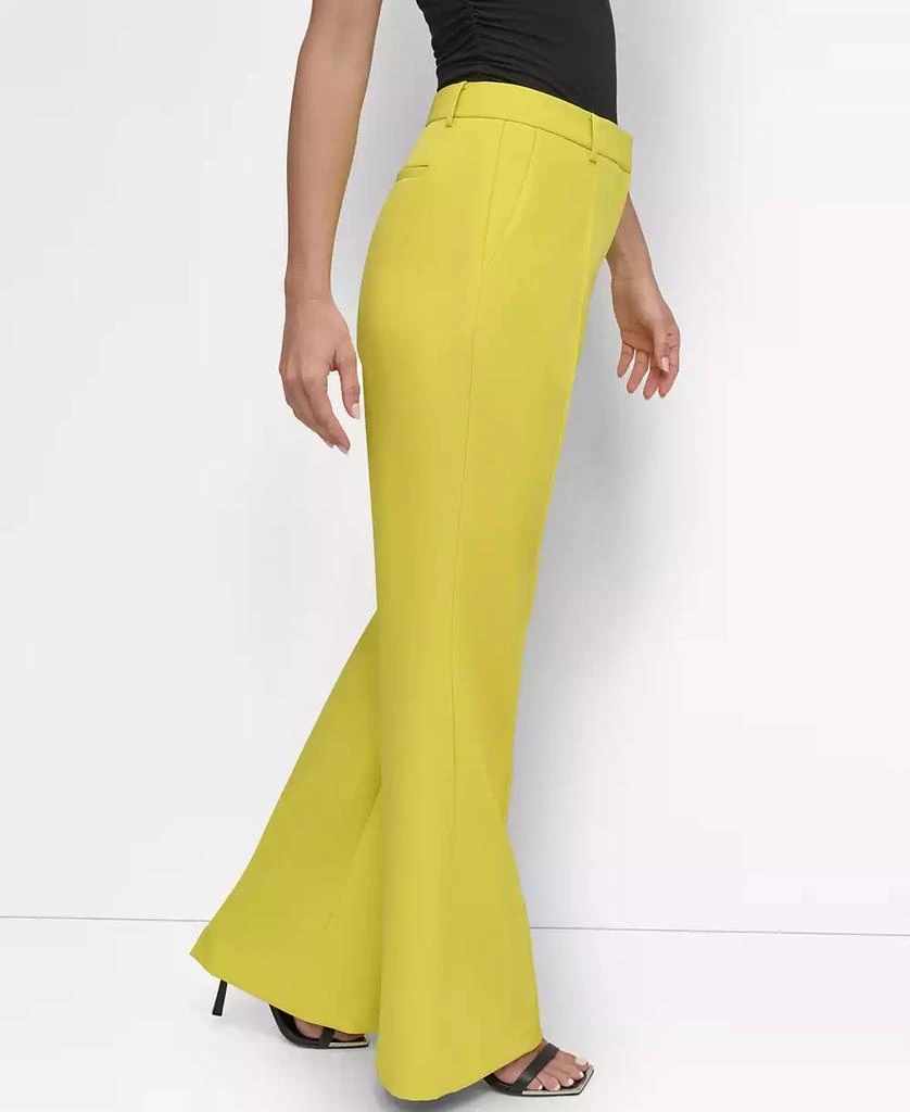 DKNY Women's Pintuck Flare-Leg Pants 3