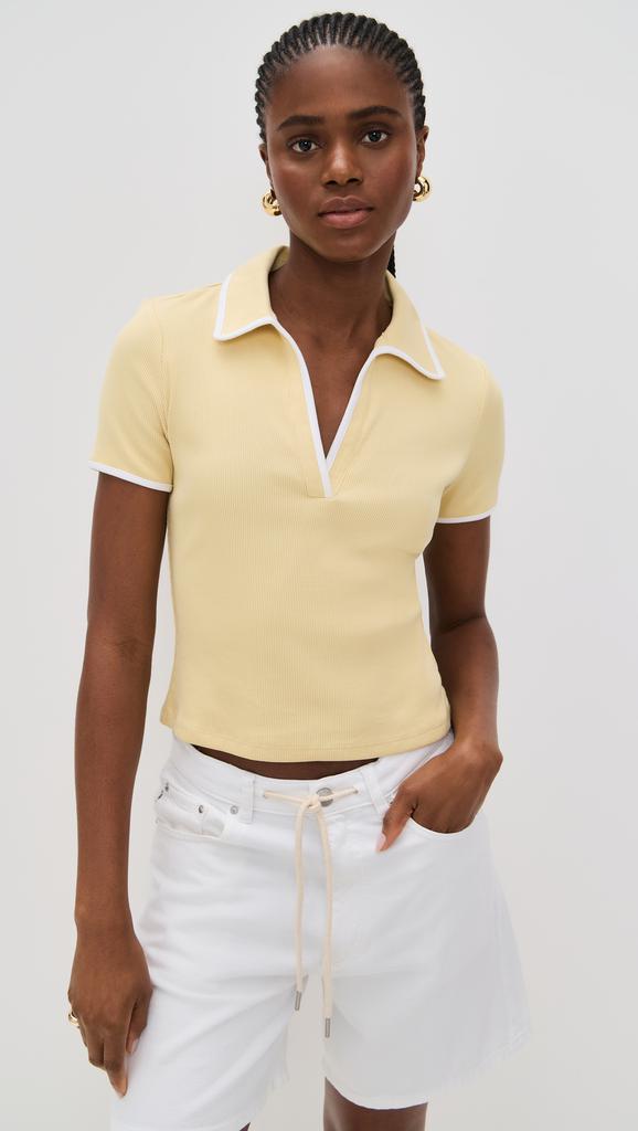 VERONICA BEARD Kearney Tee with Contrast Piping