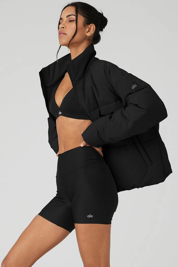 Alo Stretch Woven Street Puffer - Black 3