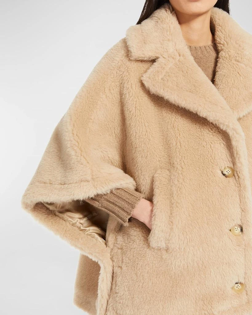 Max Mara Aleggio Fuzzy Wool Cape 5