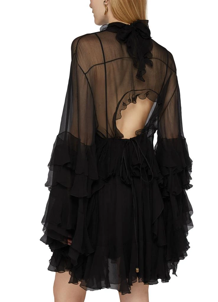Chloé Ruched chiffon mini dress 5