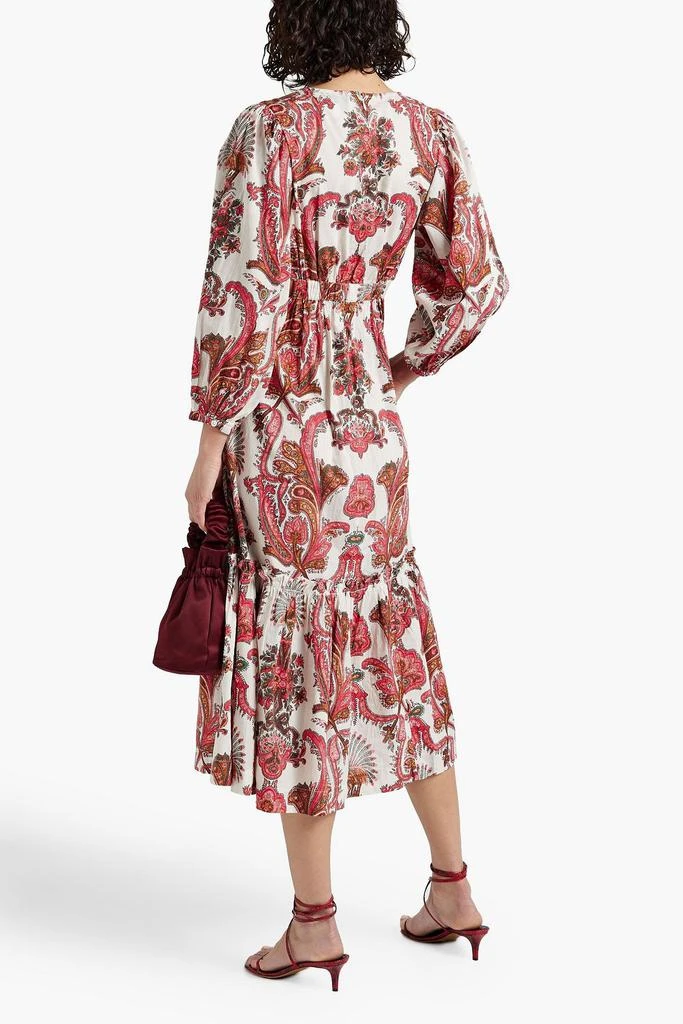 Cara Cara Alice cutout printed cotton midi dress 3