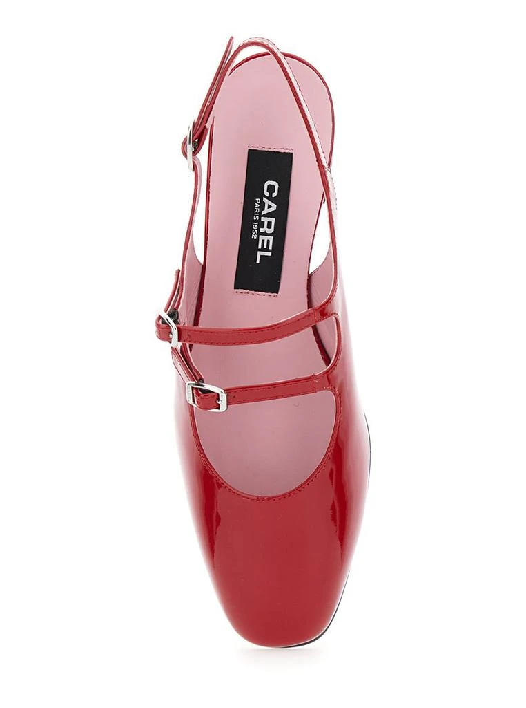 Carel Paris 'Peche' Red Mary Jane Pumps In Patent Leather Woman 4