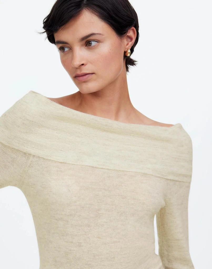 Madewell Alpaca-Blend Off-Shoulder Sweater 4