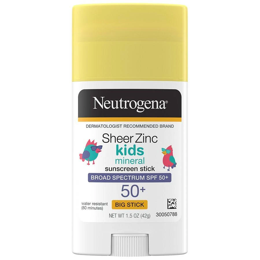 Neutrogena Sheer Zinc Kids Mineral Sunscreen Stick Broad Spectrum SPF 50+ Fragrance Free