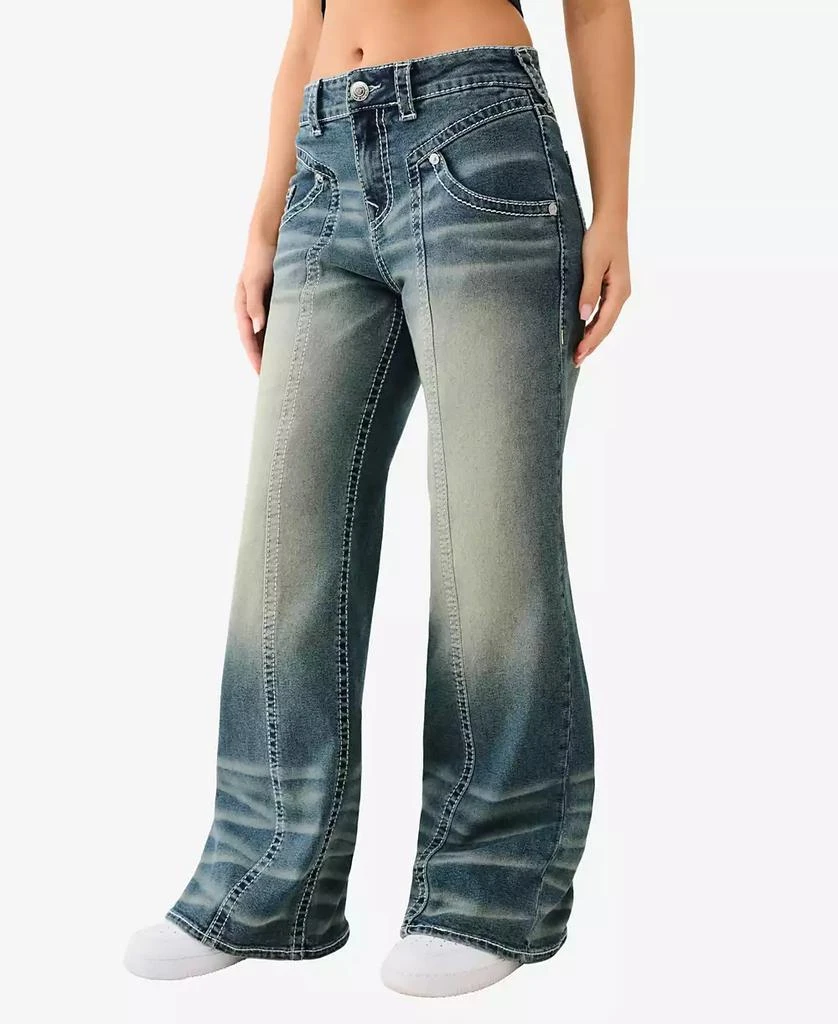 True Religion Women's Bobbi Big T Baggy Jeans 3
