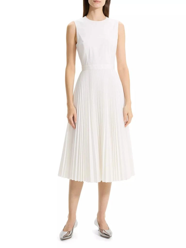 Theory Pleated Sleeveless Midi-Dress 2