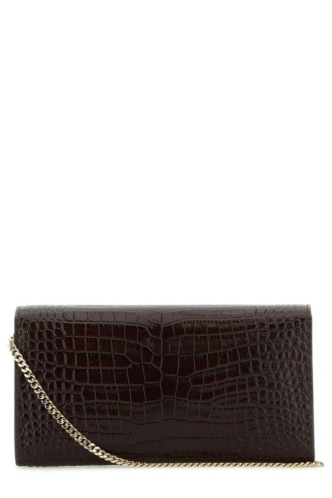 Jimmy Choo Jimmy Choo Emmie Logo Engraved Chain Linked Clutch Bag 2