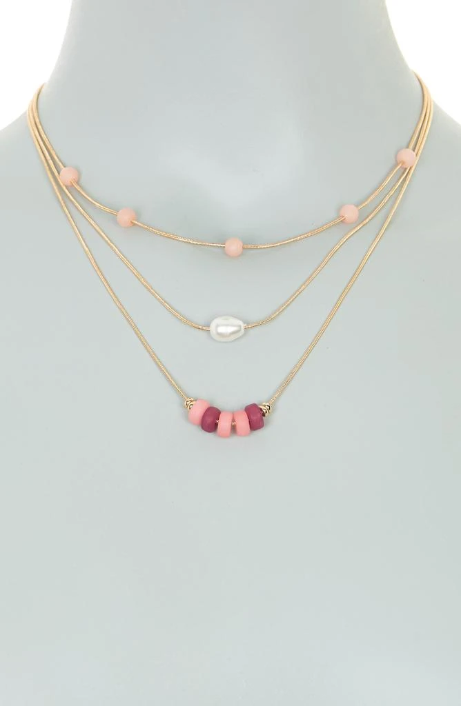 Nordstrom Tiered Beaded Chain Necklace 2