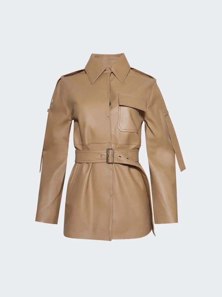 Victoria Beckham Victoria Beckham Belted Leather Jacket