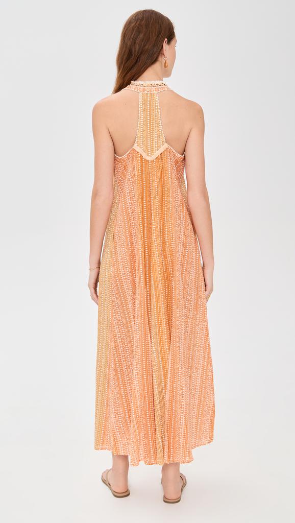 Poupette St Barth Long Dress Nava Stripe Coverup