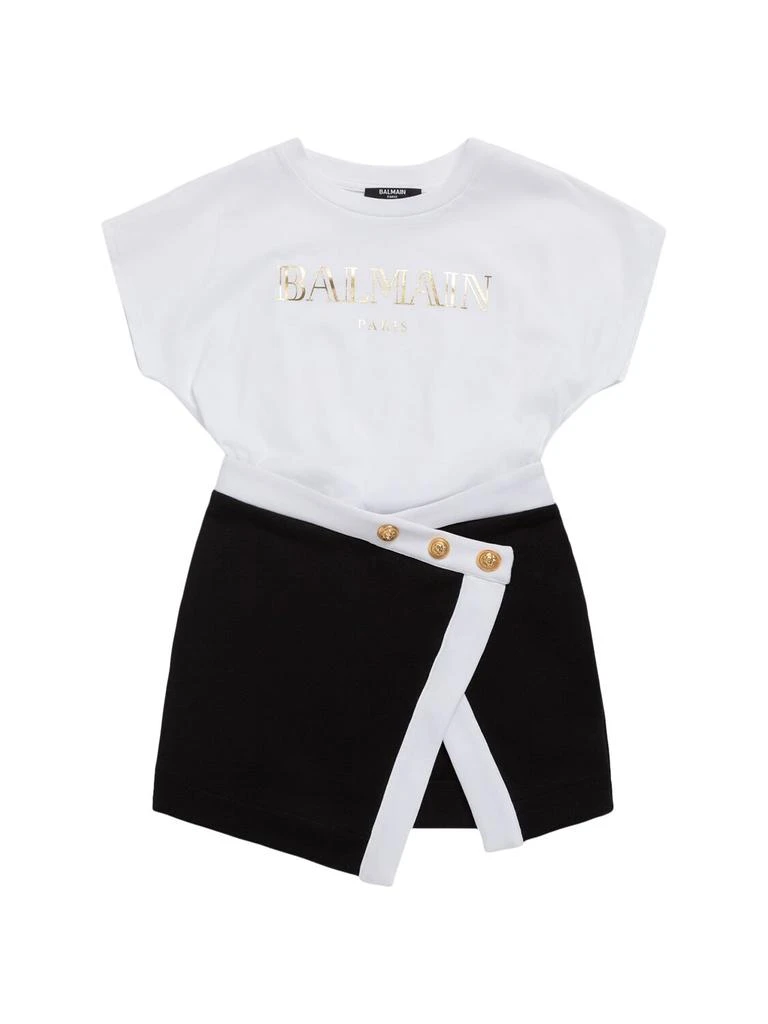 Balmain Logo Cotton Dress 1