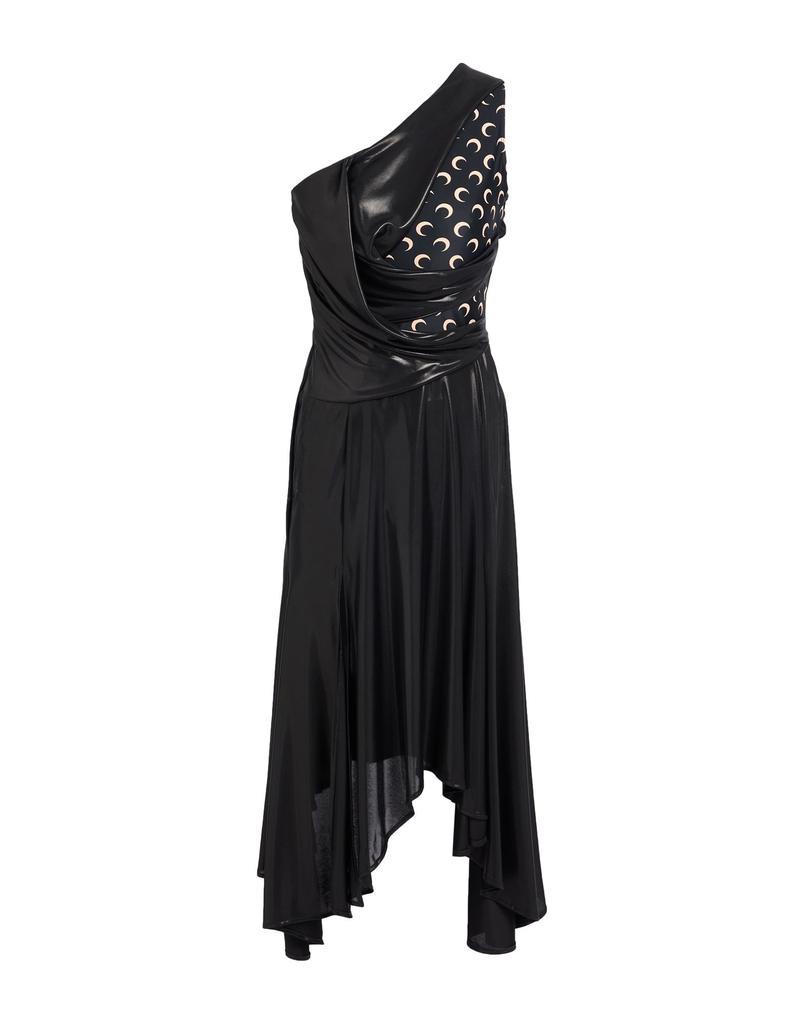 ワンピース Marine Serre One-Shoulder Dress Marine Serre Draped one-shoulder Dress | Black | FARFETCH SG