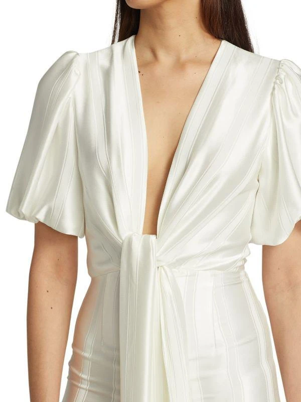Galvan Eden Tie-Waist Wide-Leg Jumpsuit 4