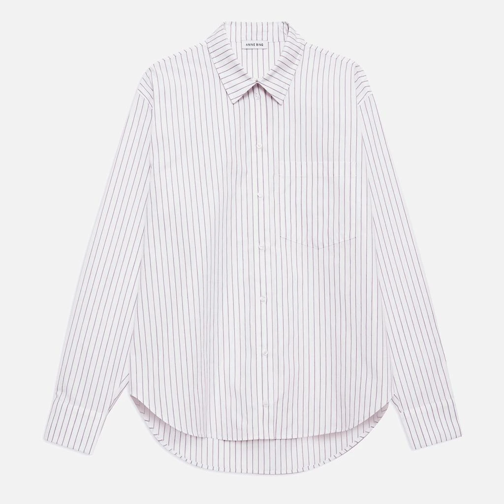 ANINE BING Braxton Crepe Shirt 1