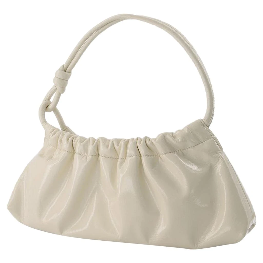 Nanushka Valerie Bag in Cream Patent Vegan Leather 2