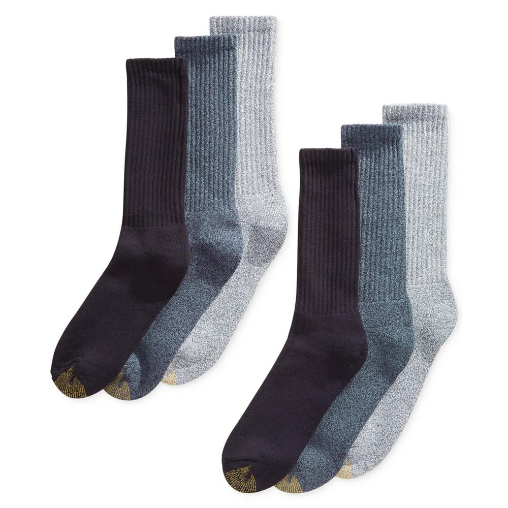 Gold Toe Men's 6-Pack Casual Harrington Socks