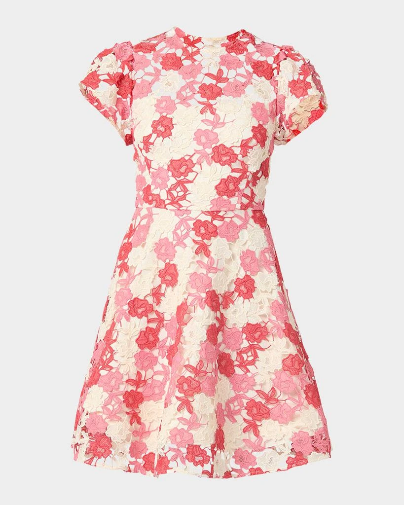 Everlie Puff-Sleeve Floral Lace Mini Dress  On Sale Now with Up to 35% Off  | Discover Exclusive Deals & Savings at BeyondStyle  Authentic Shoshanna  women|women's clothing|Women|dresses with Limited-Time Discounts, Free