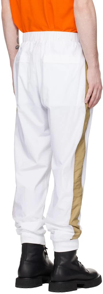 BOSS White Embroidered Lounge Pants 3