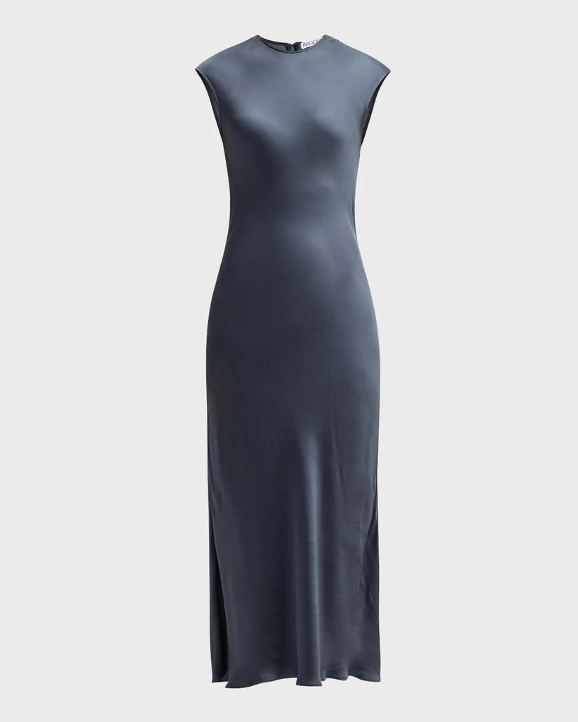 green emerald velvet dress Bias Cut Cowl Neck Dress  Amsale