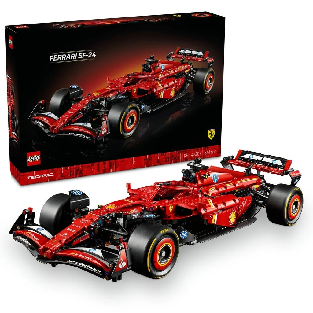undefined LEGO Technic Ferrari SF-24 F1 Car Model Kit for Adults 42207 1