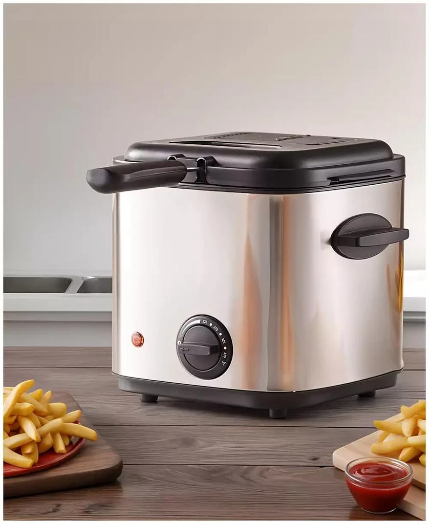 Elite Cuisine 1.5 Quart Deep Fryer Stainless Steel 3