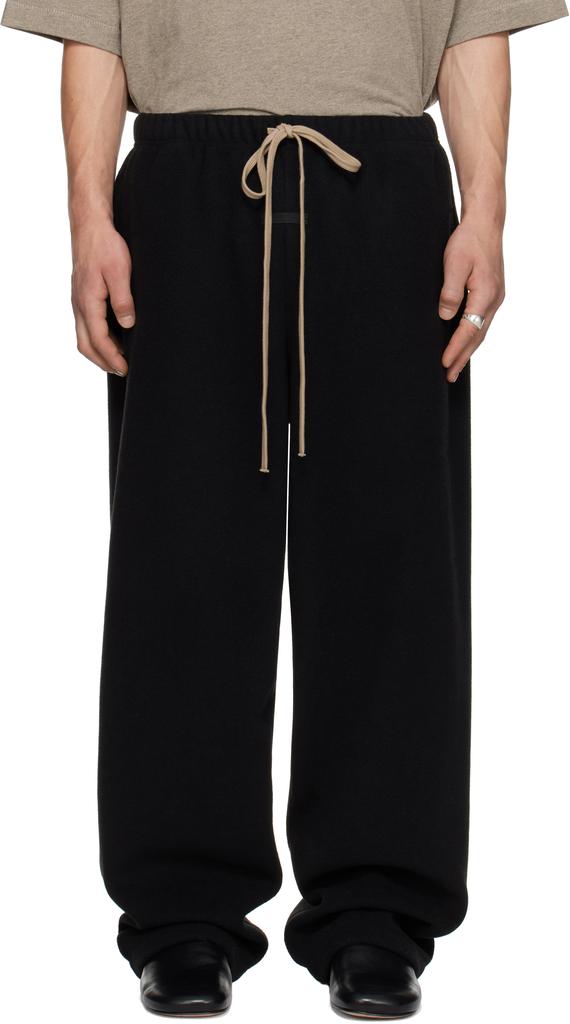 かわいい新作 Essentials Joggers - Sweatpants Relaxed Brushed Black パンツ