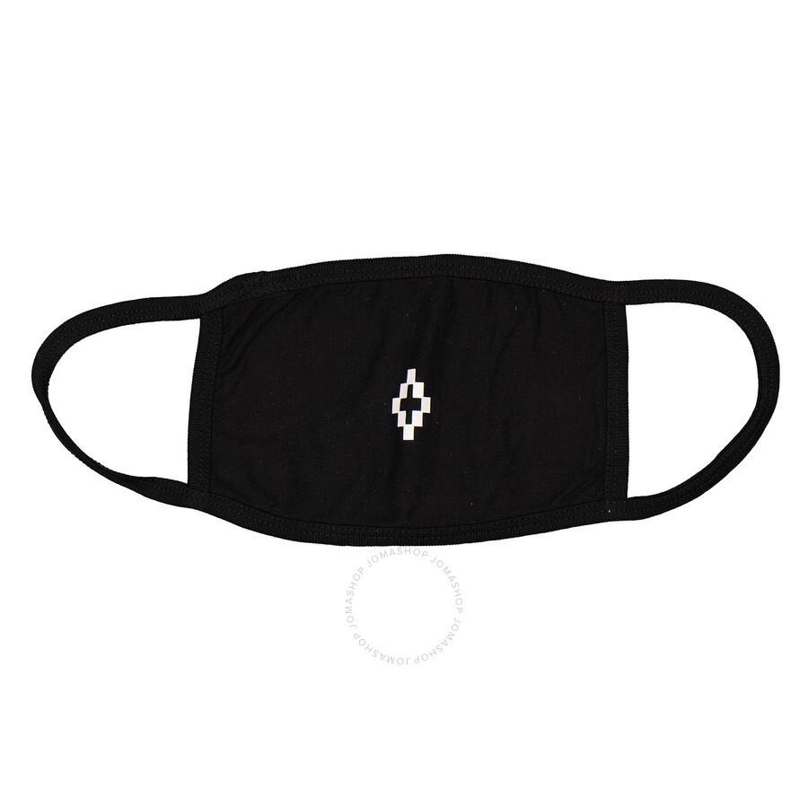 Marcelo Burlon Cross Face Mask In Black/White