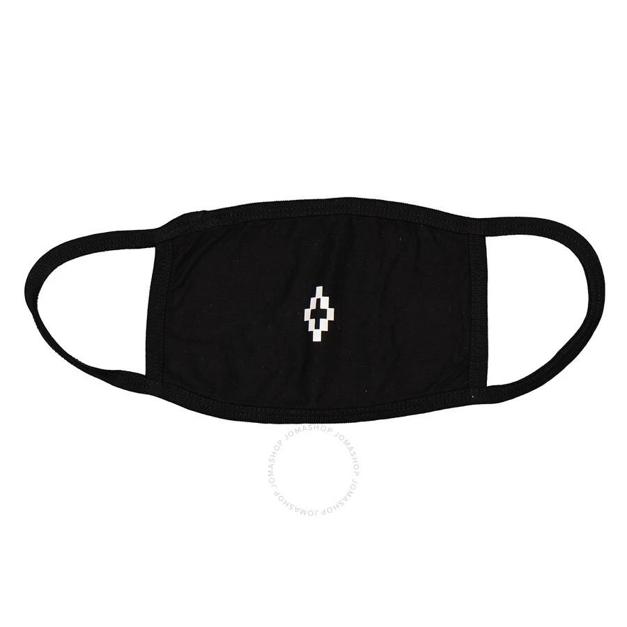 Marcelo Burlon Cross Face Mask In Black/White 1